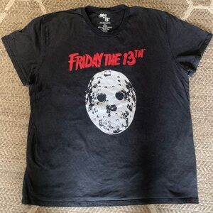 T-Shirt Short Sleeve Black Horror Jason Voorhees M Sz. 3X Friday 13th Halloween
